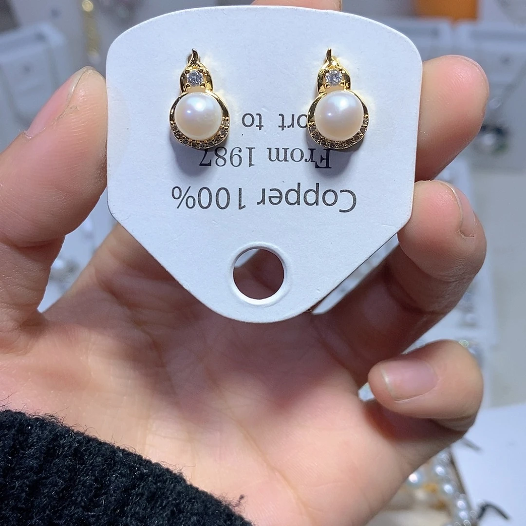 耳饰未镶嵌淡水珍珠