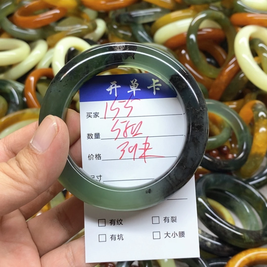未镶嵌蛇纹石玉手镯