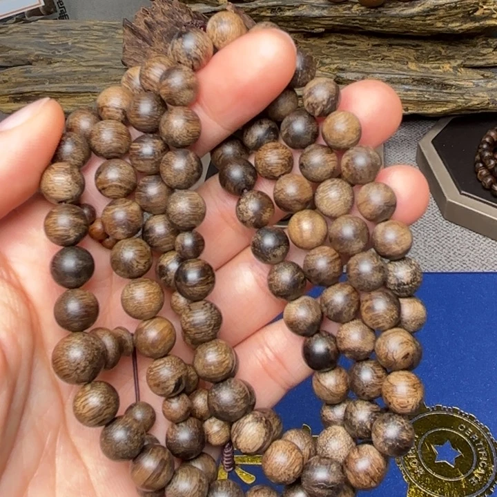 手串沉香越南芽庄白棋楠限量款08×108