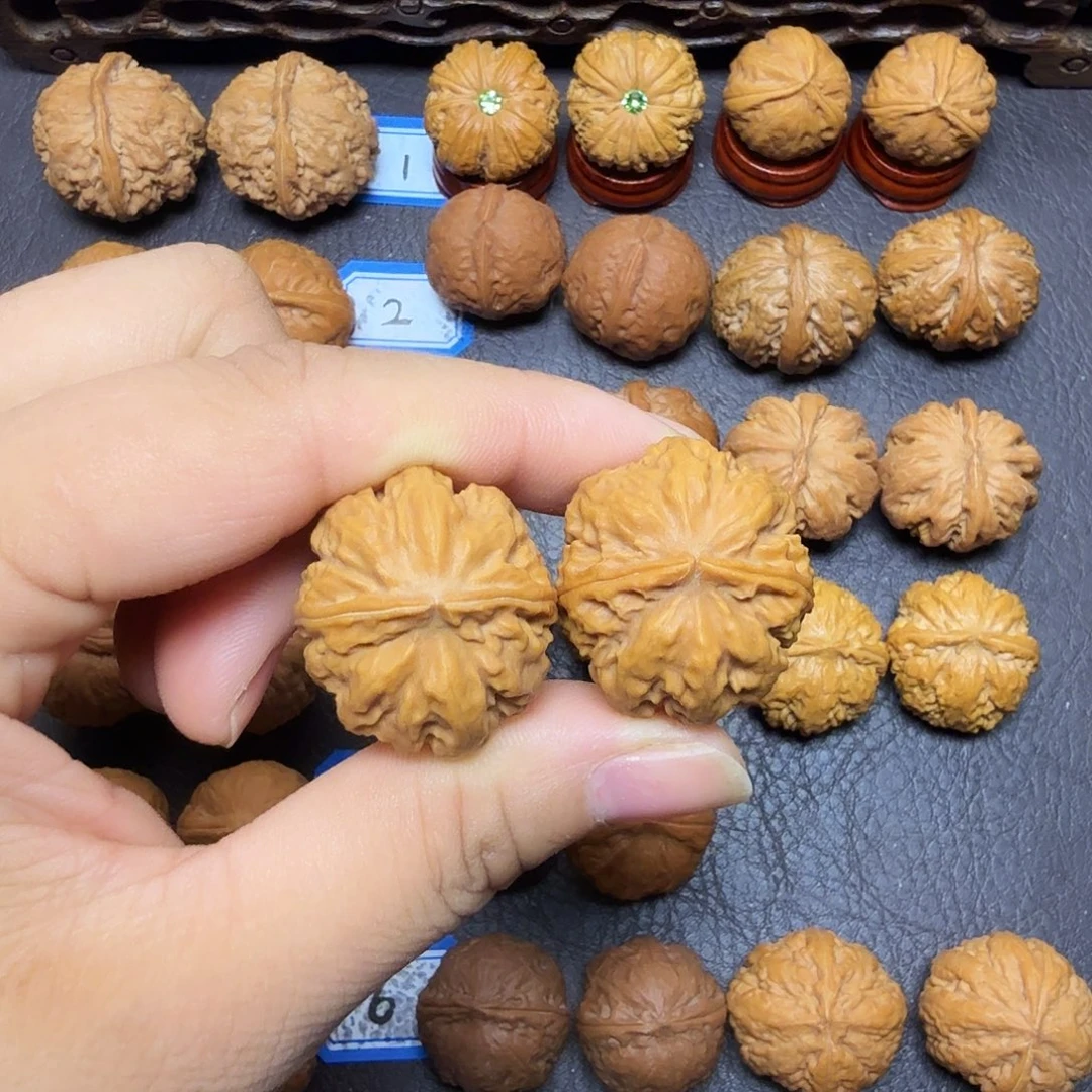 文玩核桃把件28尺全品京八棱005