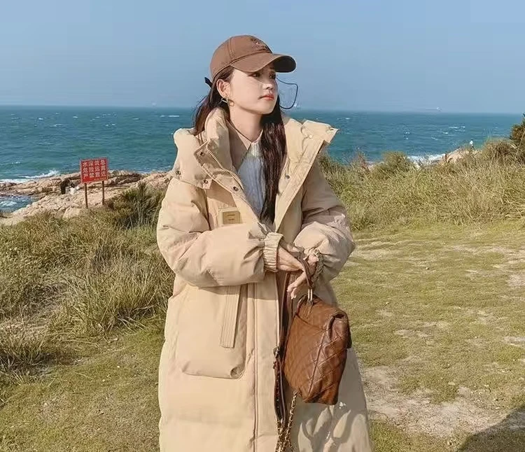女长款中长款棉服棉衣加厚韩版网红冬季百搭时尚女装保暖