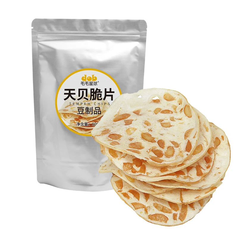 毛毛星球天贝薯片天贝脆片即食品纯净素斋天贝Vegan酥脆零食小吃