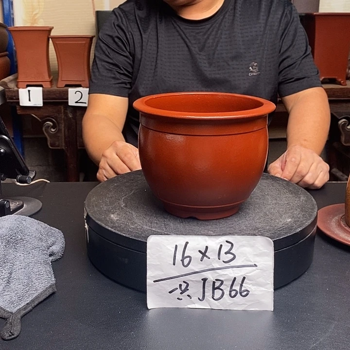 紫砂花盆货号一只JB66