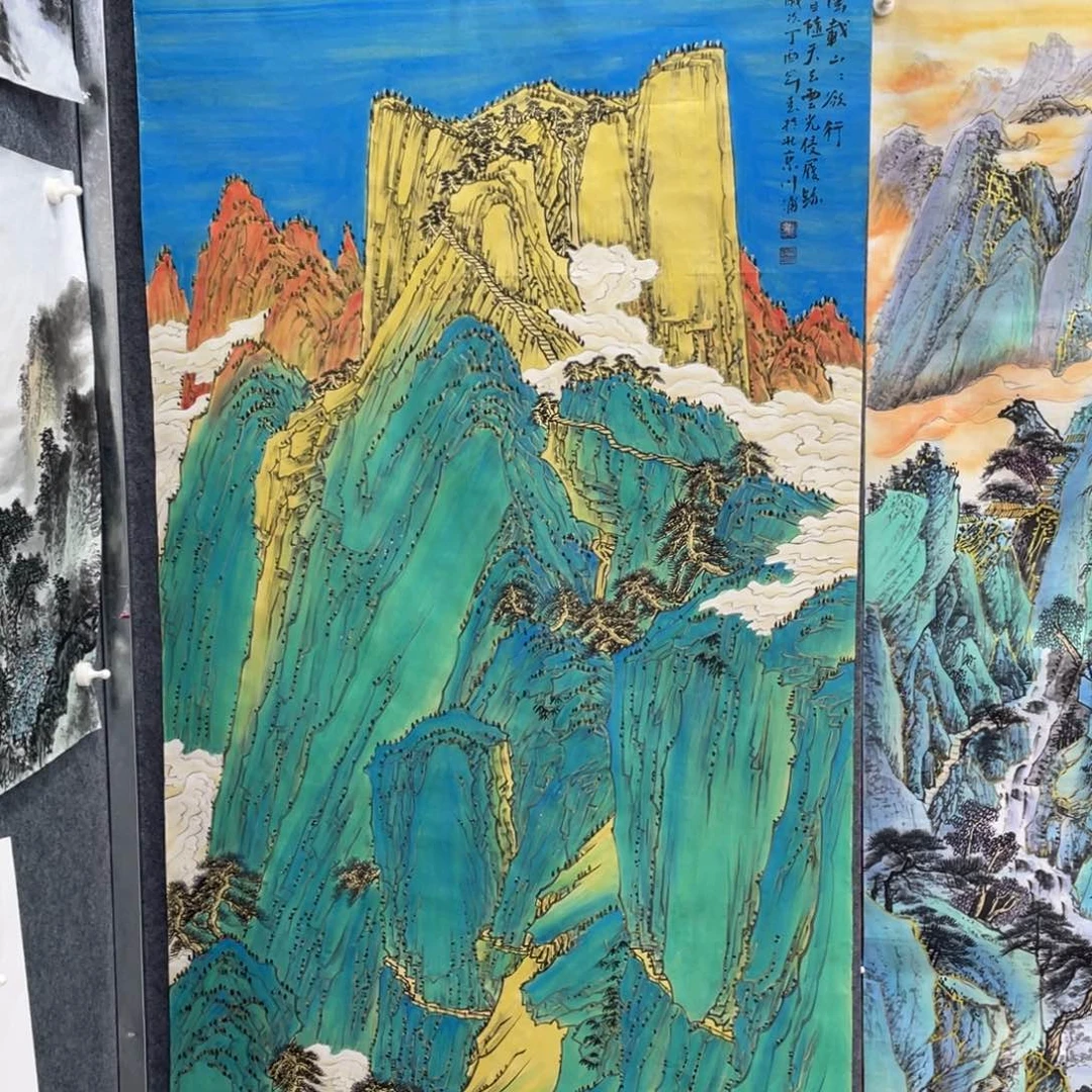 精品六尺竖幅画心