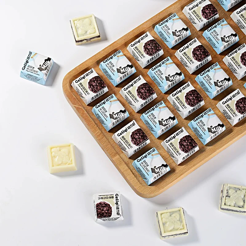 【预售-格力奇】6种口味巧克力零食纯可可脂曲奇牛奶夹心对对碰