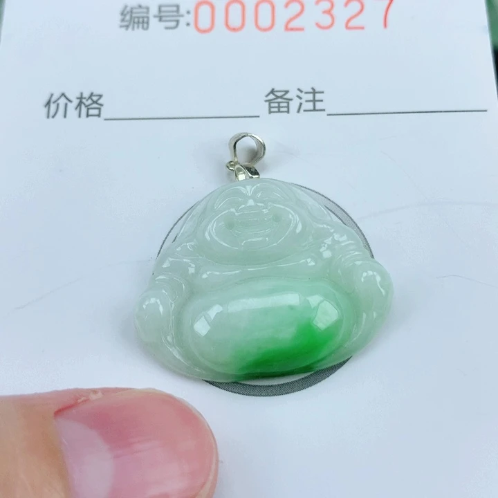 颈饰银S925镶嵌翡翠
