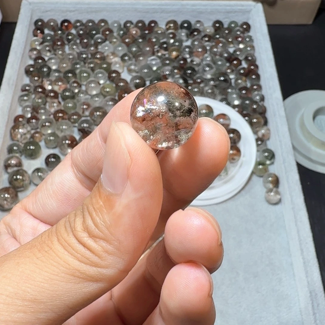 紫晶珠宝半成品未镶嵌幽灵单珠