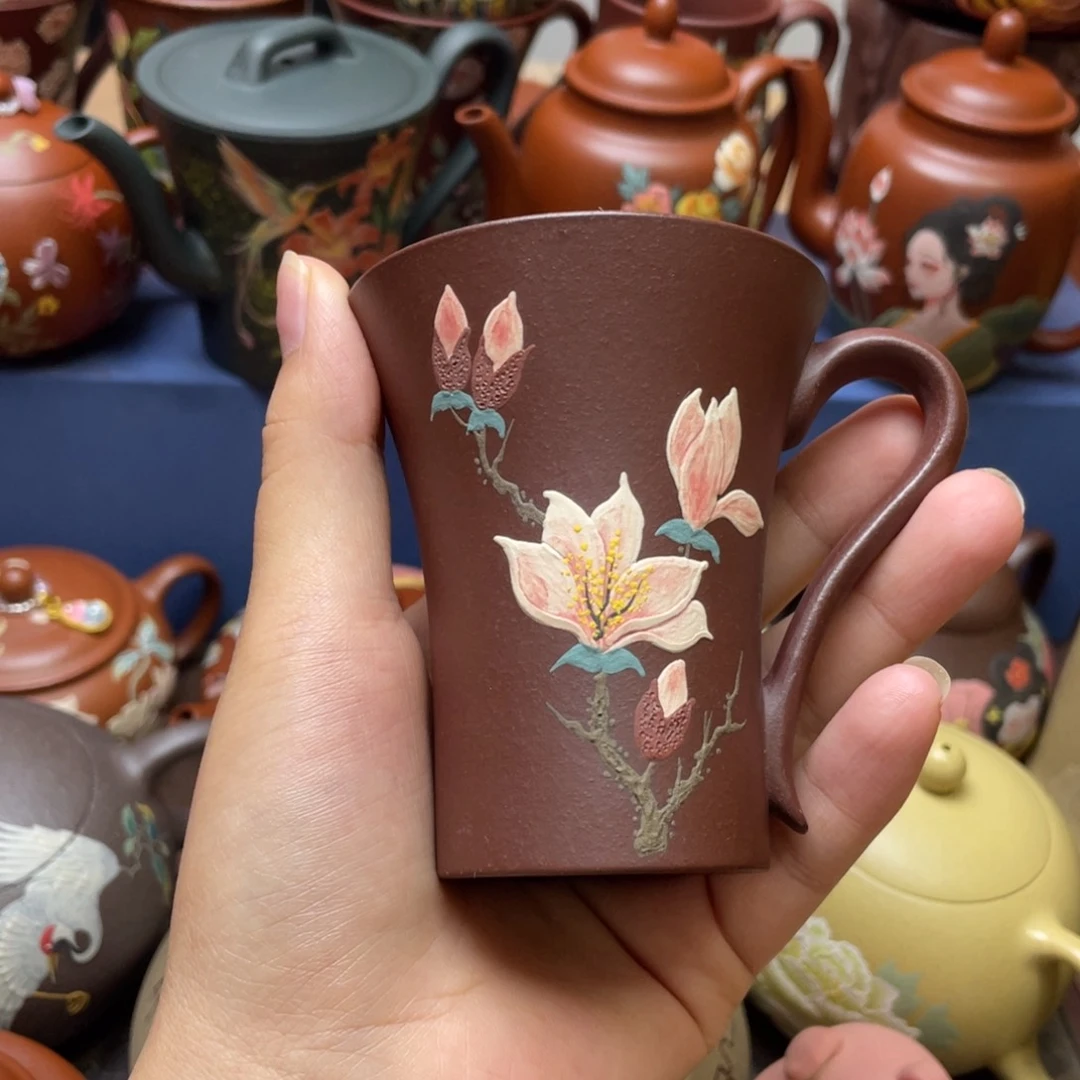 茶杯紫泥紫砂主人杯120cc
