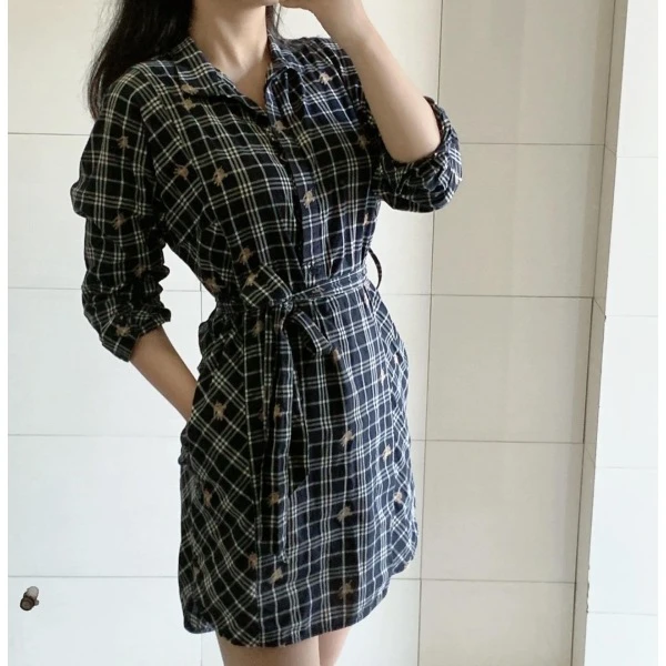 妃鱼/博柏利/棉/连衣裙/95新/凡0913