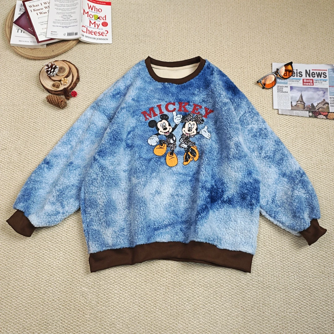 2024年秋季新款休闲卡通印花加绒加厚卫衣7936