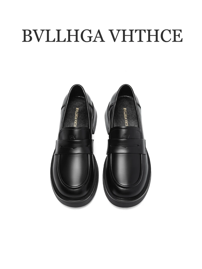 BVLLHGA VHTHCE 新款秋冬圆头乐福鞋真皮英伦风真皮女鞋 008专属