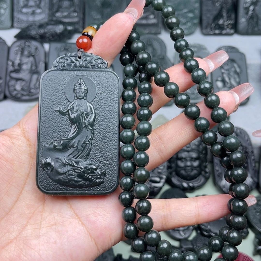 和田玉未镶嵌颈饰