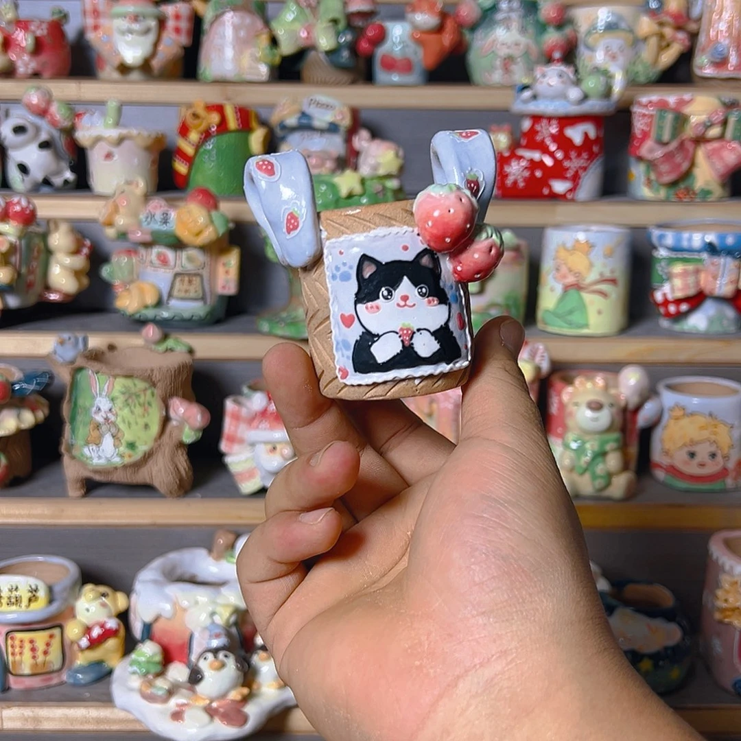 萌****老梧家的手工多肉花盆