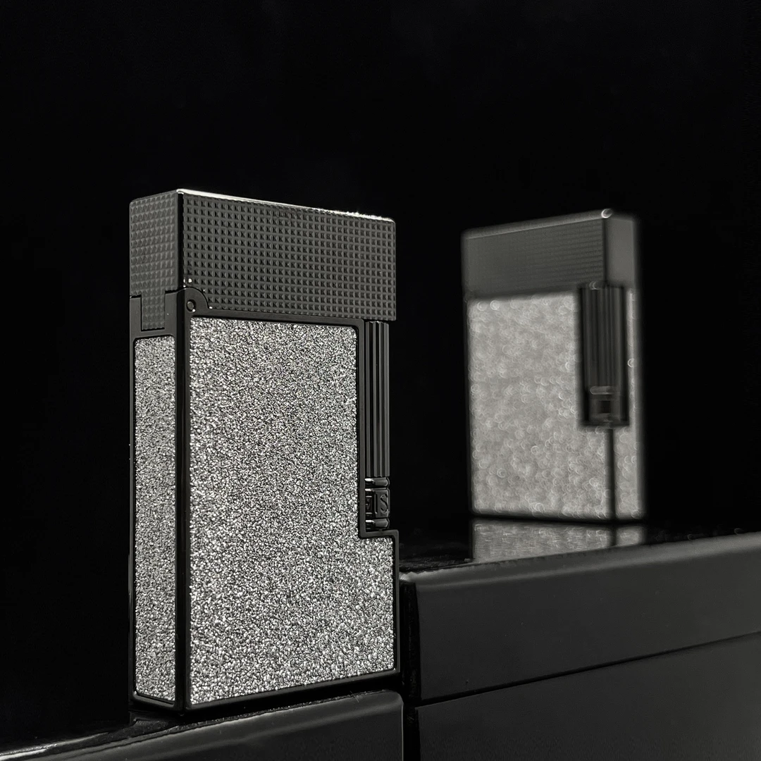 KELEISI【黑头 · 四面 · 银白璀璨】充气朗声打火机 裸机无礼盒