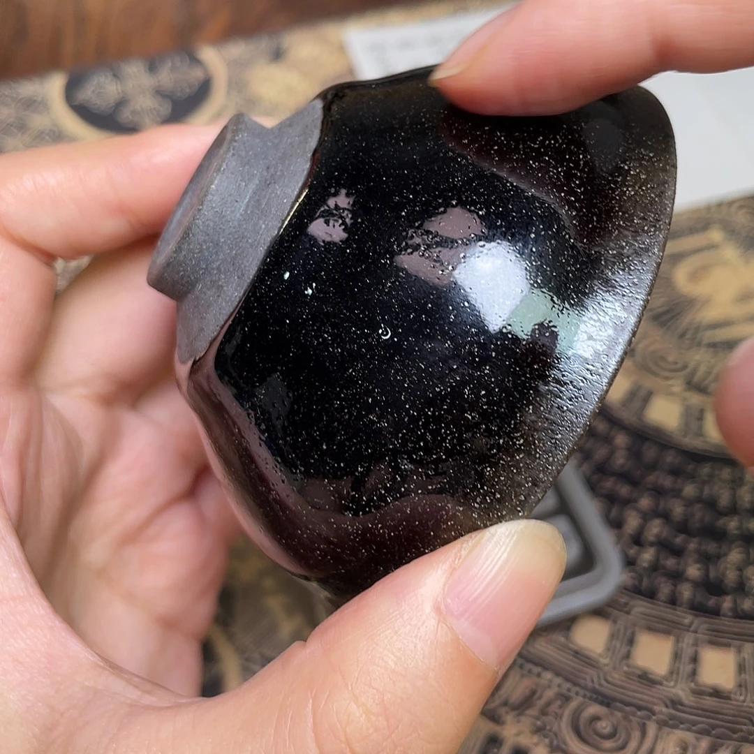 茶盏308 龙窑柴烧薄胎建盏微瑕