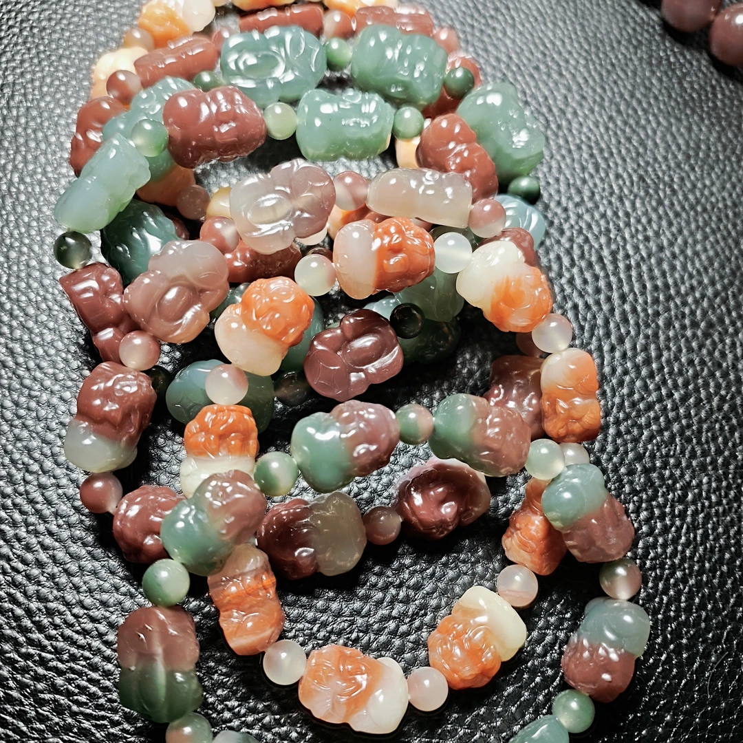 秦紫玉，貔貅手串，都是货头，随机发