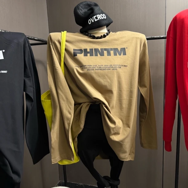 秋季新款【P字母韩系】高品质宽松遮屁屁女款垫肩长袖大T