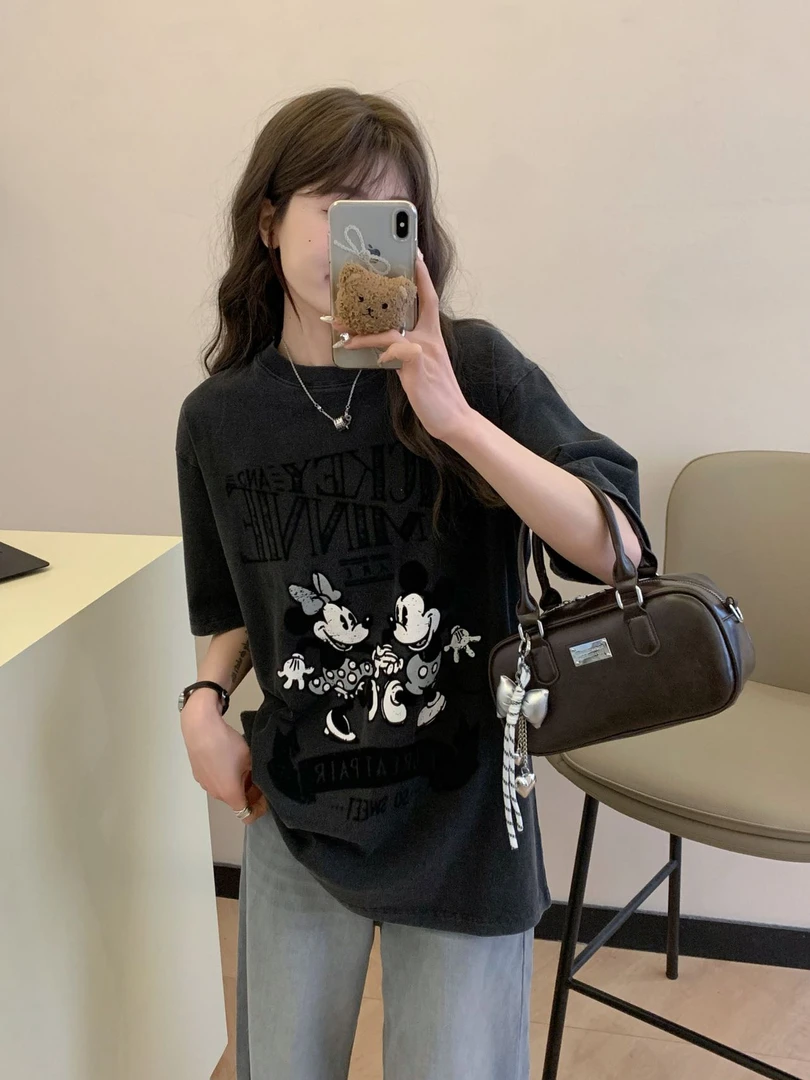 070韩版时尚大版卡通T恤