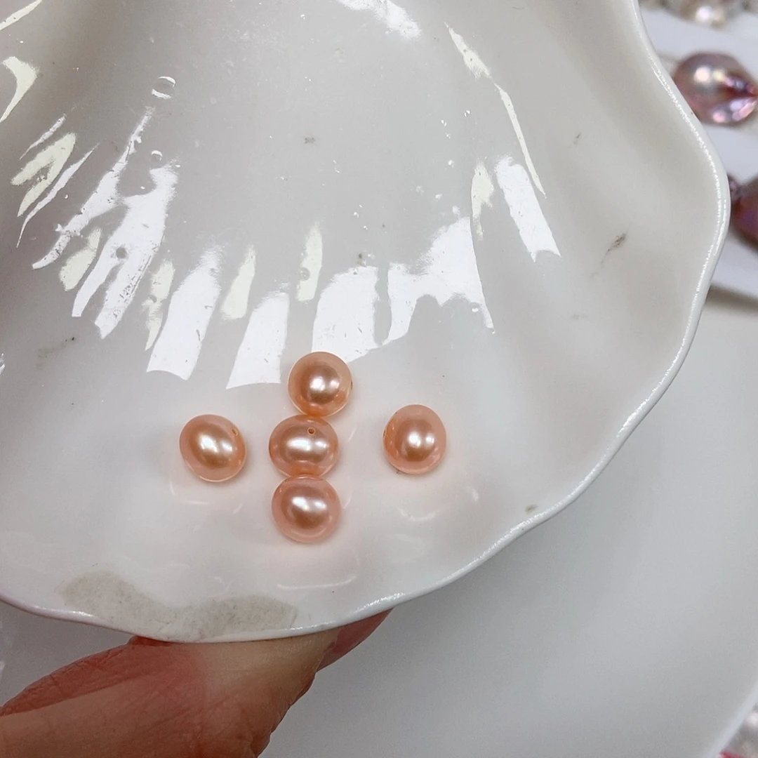 银S925镶嵌耳饰淡水珍珠