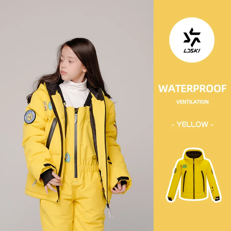 【L-儿童滑雪服上衣】男女童加棉滑雪服防水保暖透气户外运动
