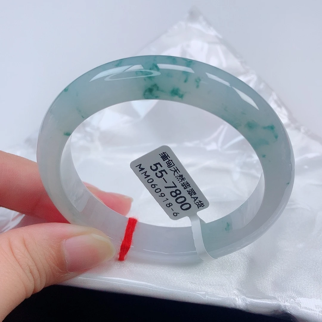 未镶嵌手镯翡翠55正圈