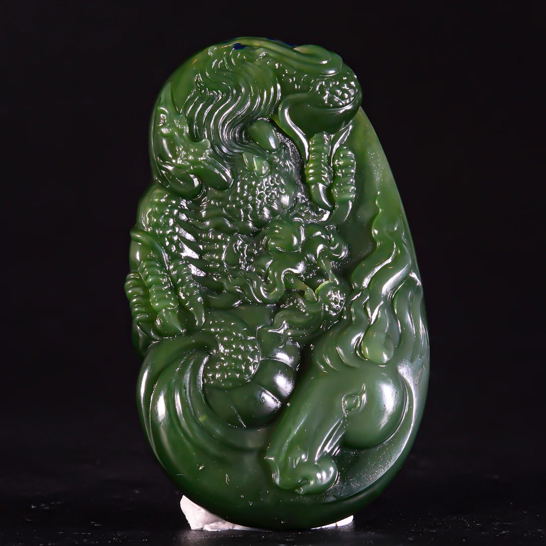 LOT.010和田碧玉神龙佩X1217