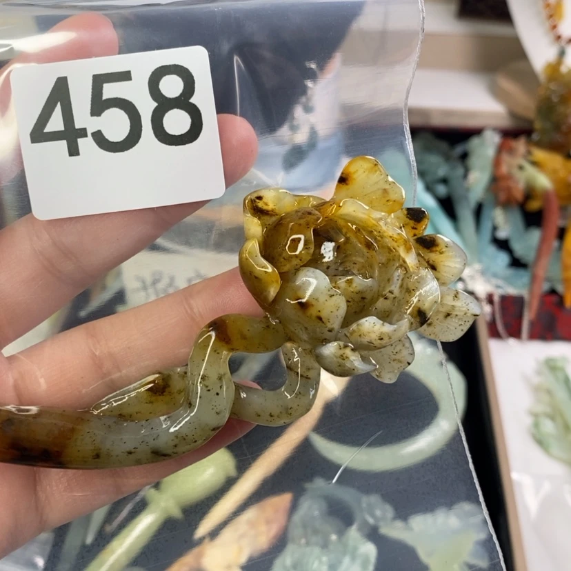 【闪购商品】岫玉发饰未镶嵌英*盲