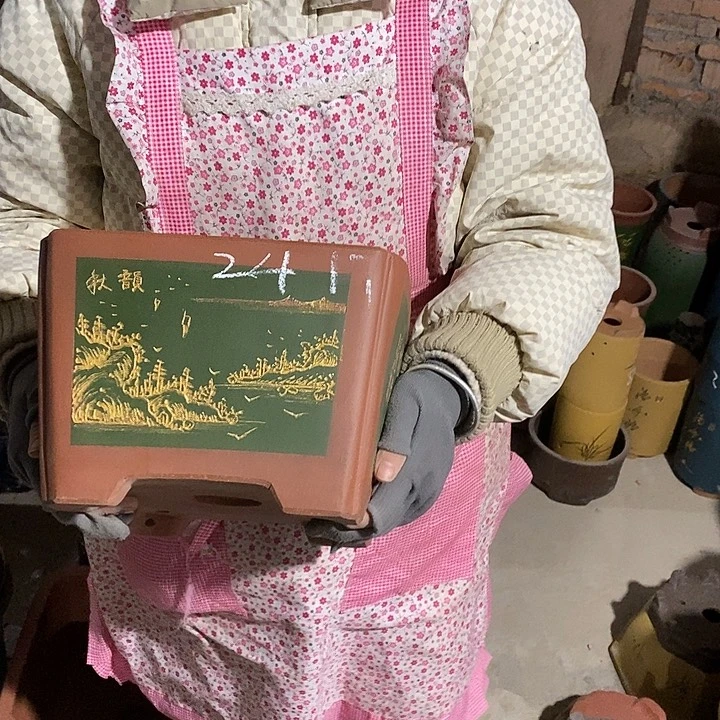 紫砂花盆紫砂花盆