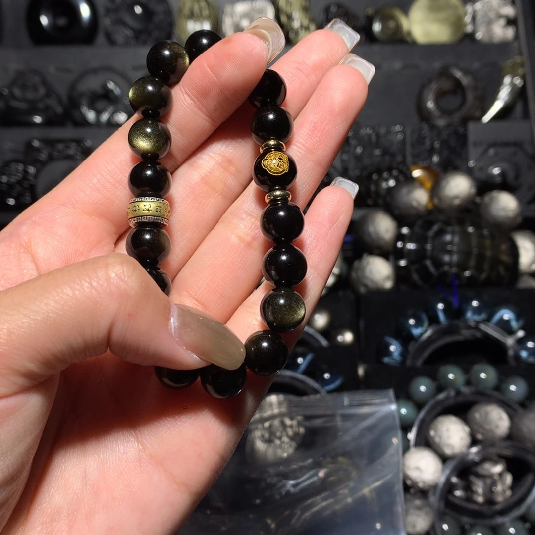 满****黑曜岩未镶嵌珠宝奇石