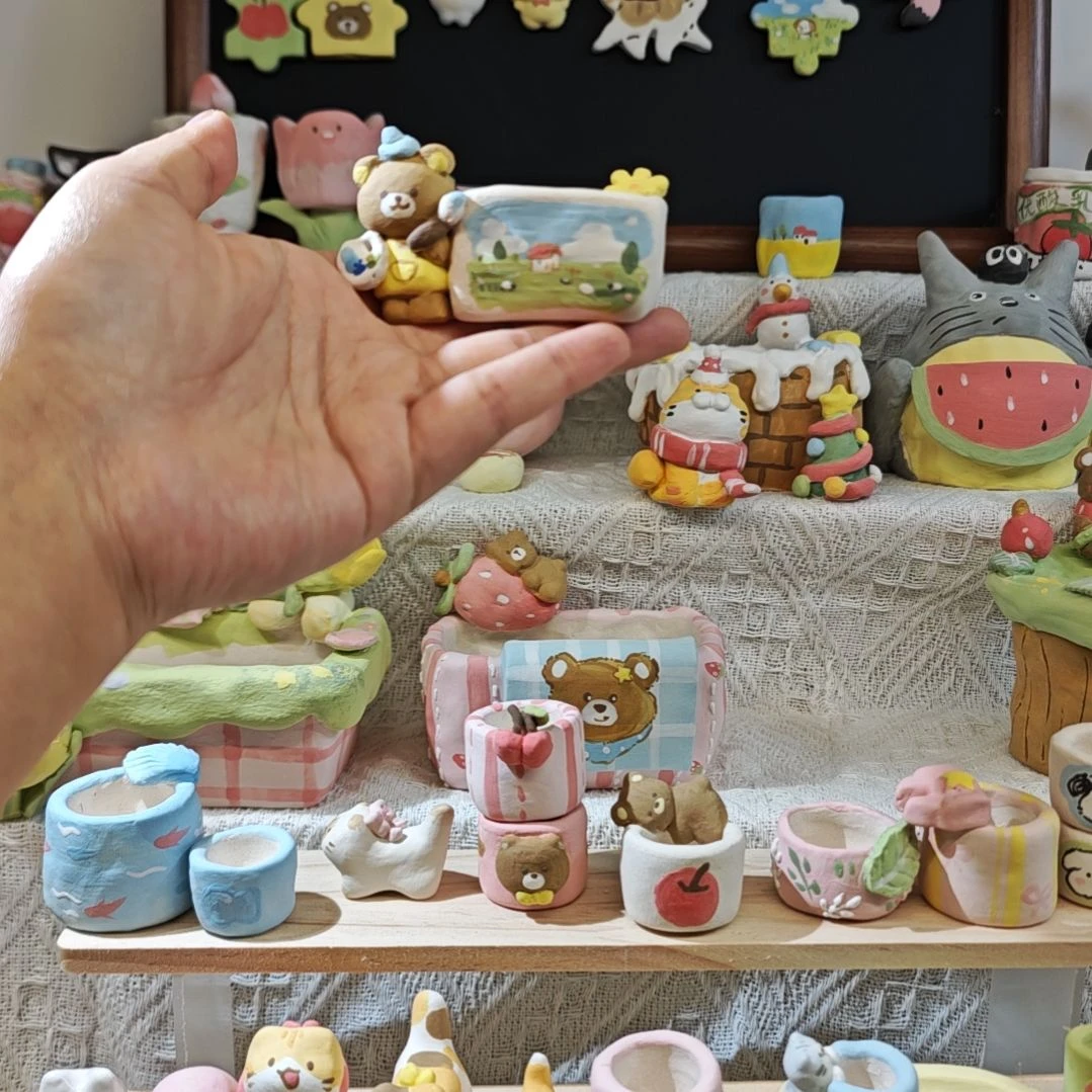 汉****满29.9包邮手工花盆预售