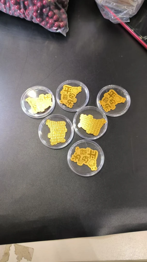 合金吊坠 金箔平安喜乐手机贴  多样性发货发一件   hj/409