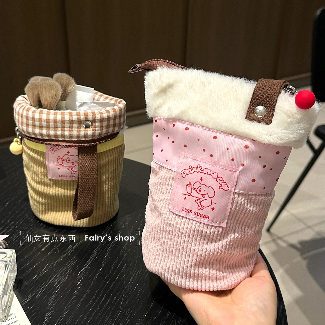 化妆刷收纳包可立式外出随身便携大容量折叠分区口红眉笔化妆刷袋