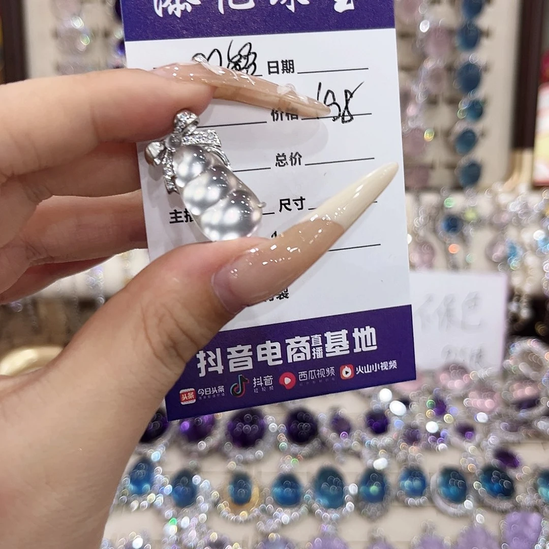银S925镶嵌戒指水晶