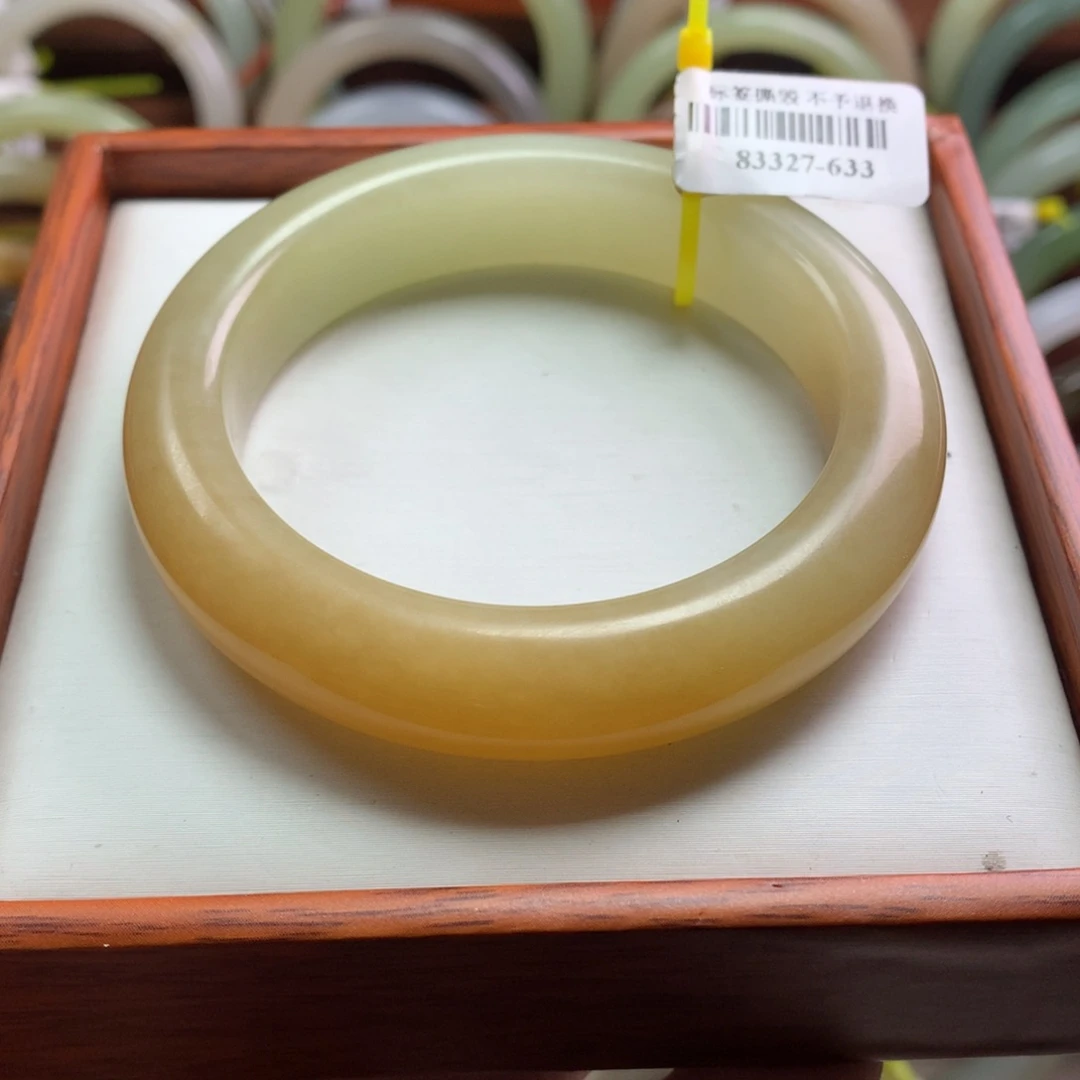 和田玉手镯未镶嵌53-54