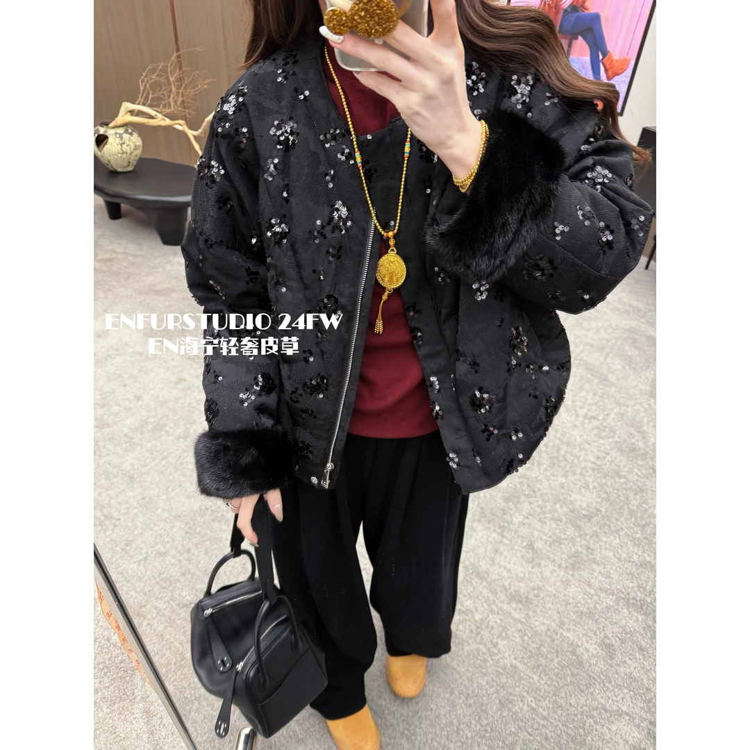 EN 2024/FW | 水貂袖鹅绒服外套 GG2166