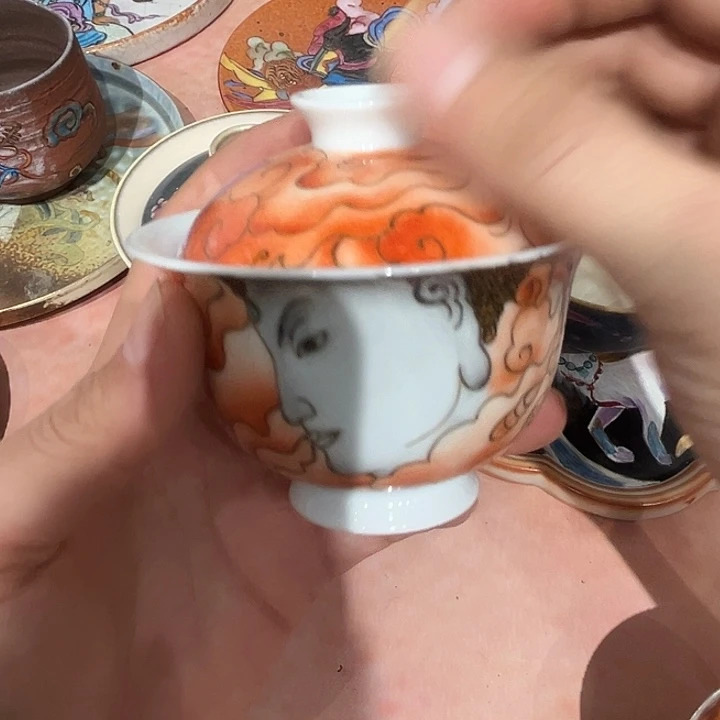 手绘陶瓷茶杯景德镇