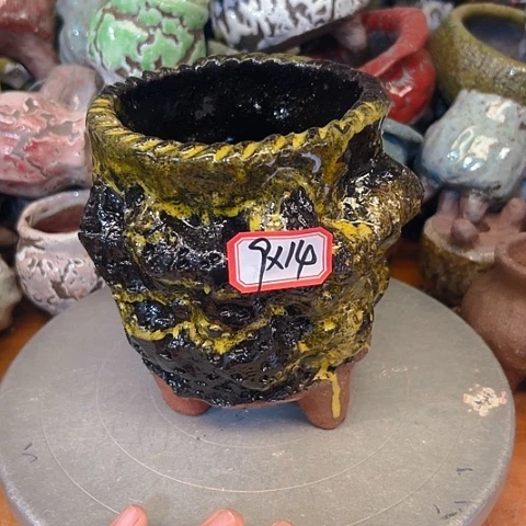 粗陶花盆手工花盆制作就这样