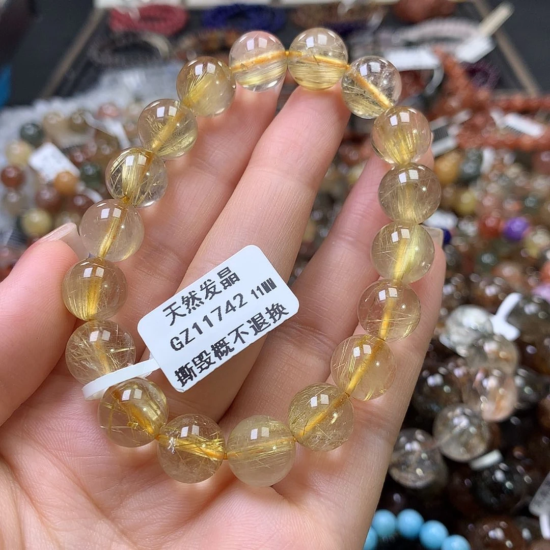 水晶手链未镶嵌，