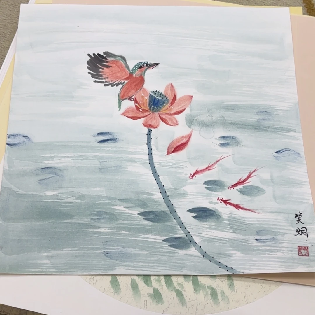 国画33-33卡纸作品艺