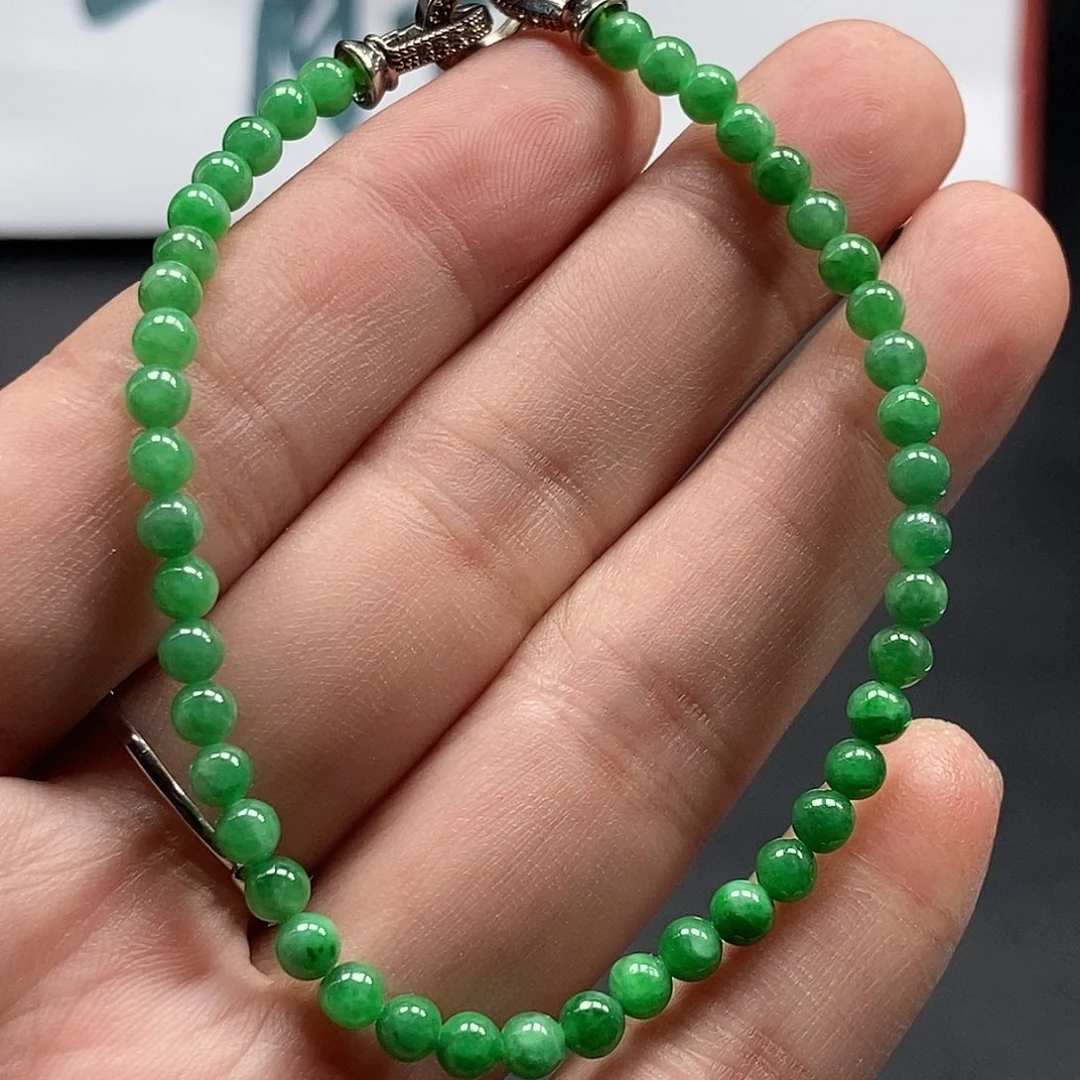翡翠未镶嵌手串125789990