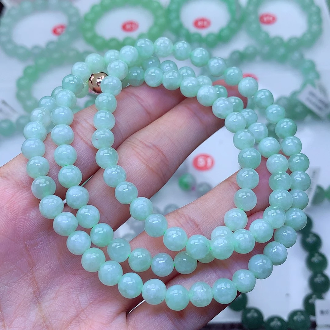 翡翠未镶嵌毛衣链