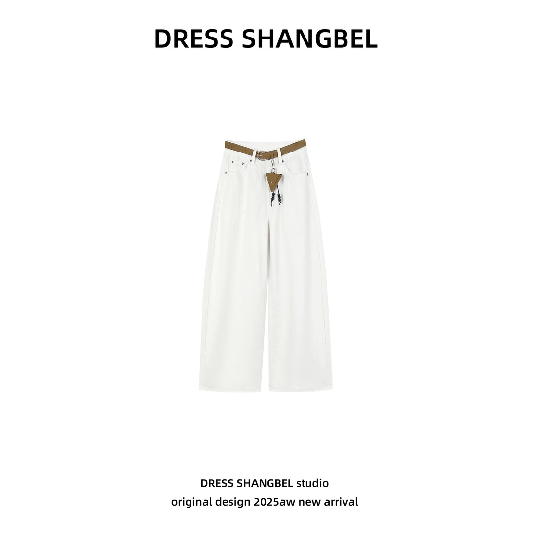 DRESS -秋季新款休闲百搭简约长裤痞帅风宽松阔腿裤6012H