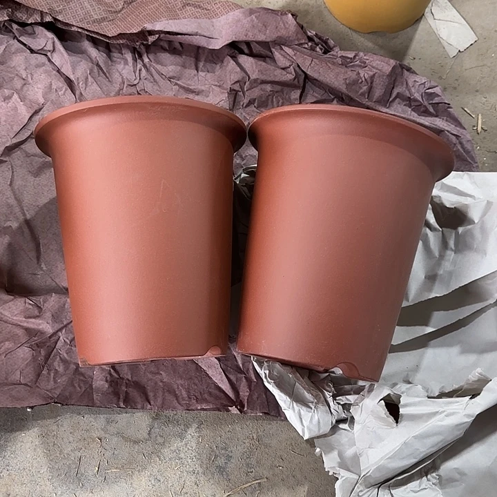 19×20两只手工兰花盆