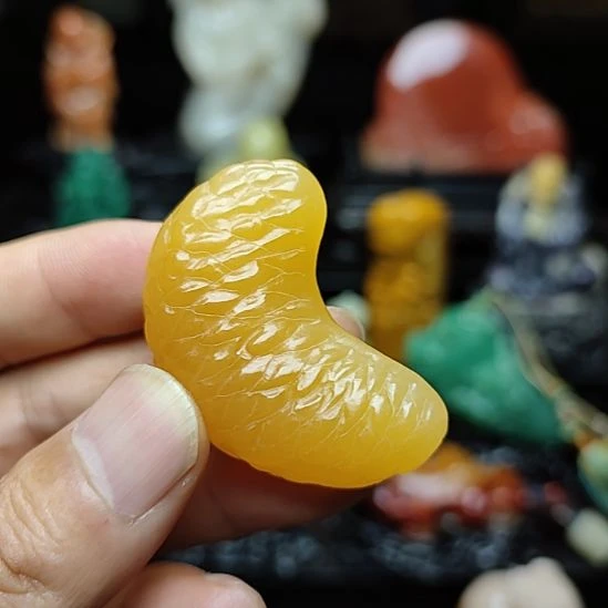 寿山石印尼金冻石