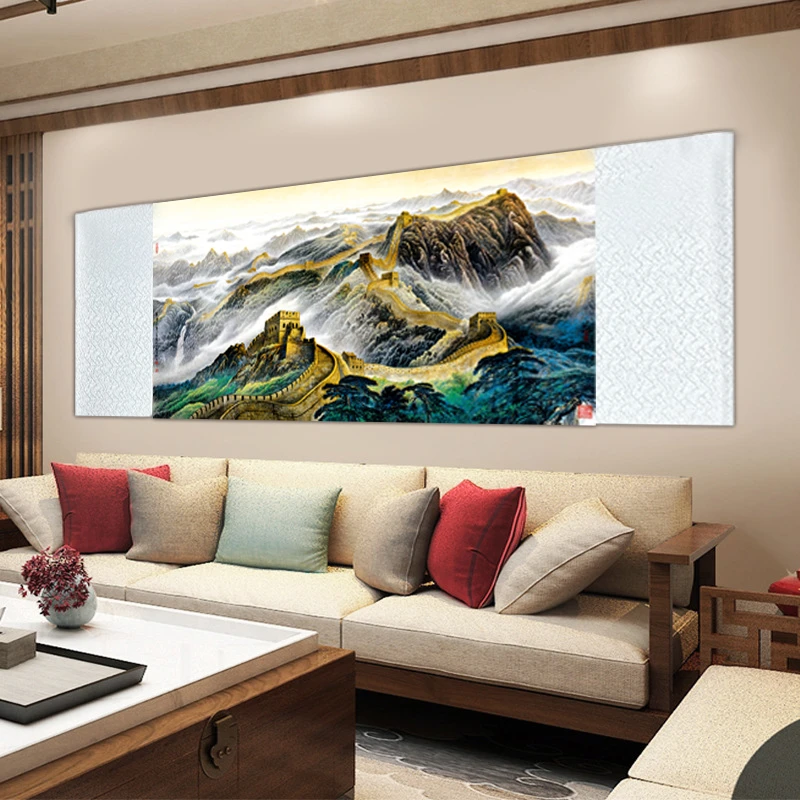《万里长城》横版挂画吉祥玄关客厅背景墙中式国风装饰画