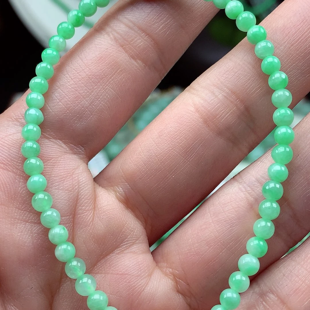 翡翠未镶嵌毛衣链翡翠