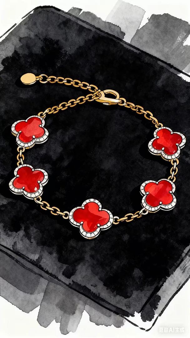 手链 【S】牙牙 高端时尚伍花手链