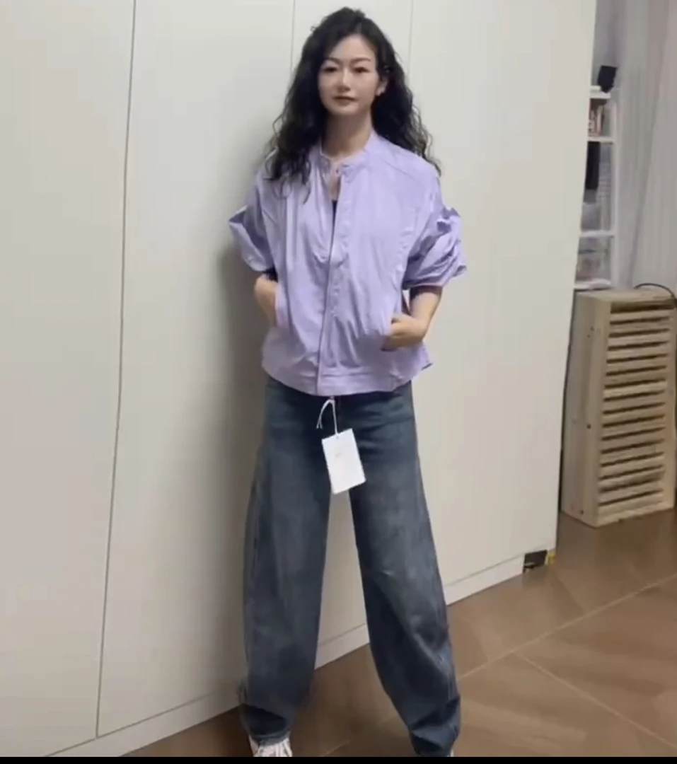 短款常规款薄款防晒宽松型短外套上衣立领外套女士秋季