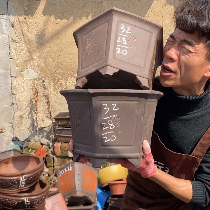 紫砂花盆紫砂器，紫砂器，紫砂