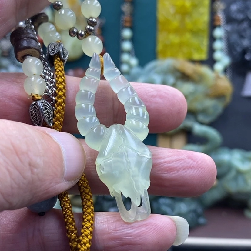 【闪购商品】未镶嵌岫玉吊坠祈福羊